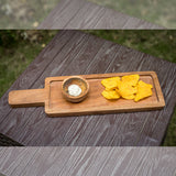 Serving platter in natural wood - 17 X 5 inches