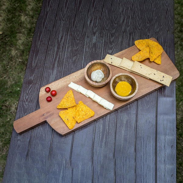 Serving platter in natural wood - 19 X 6 inches