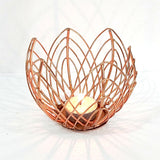 Copper wired tealight holder